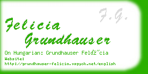 felicia grundhauser business card